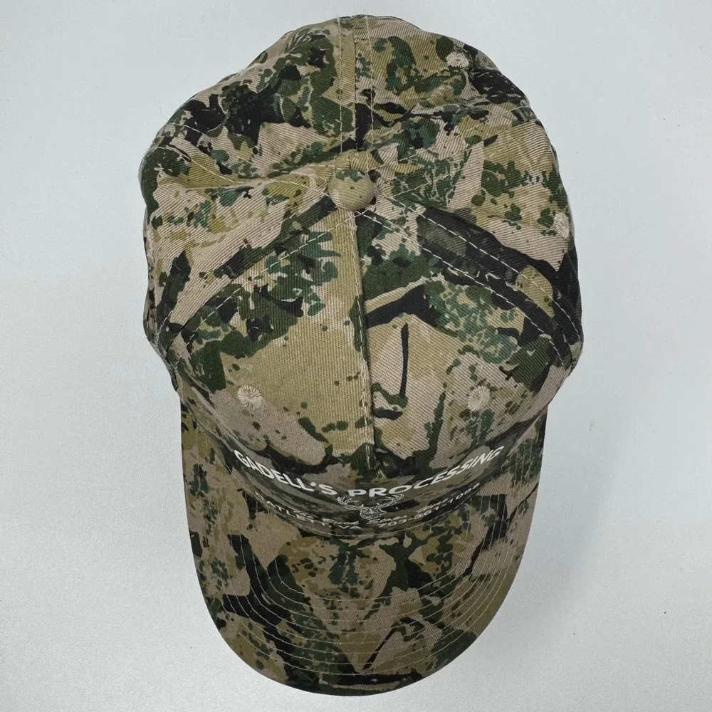 Cobra Gadells Processing Catlett VA Camo Snapback Hat Deer Hunting Fishing Cap